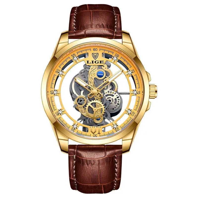 Men's Hollow Waterproof Quartz Watch - Bellarte Enchanté Men's Hollow Waterproof Quartz Watch